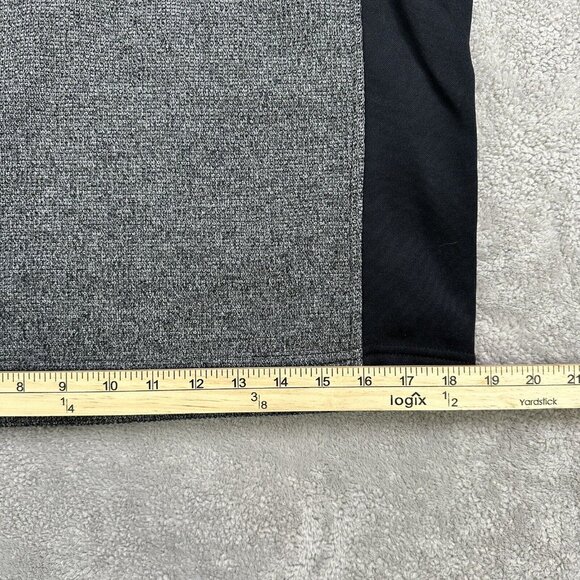Spyder Men's Pull Over 1/4 Zip Long Sleeve Sweater Size M Gray Black Mock Neck - Picture 6 of 11